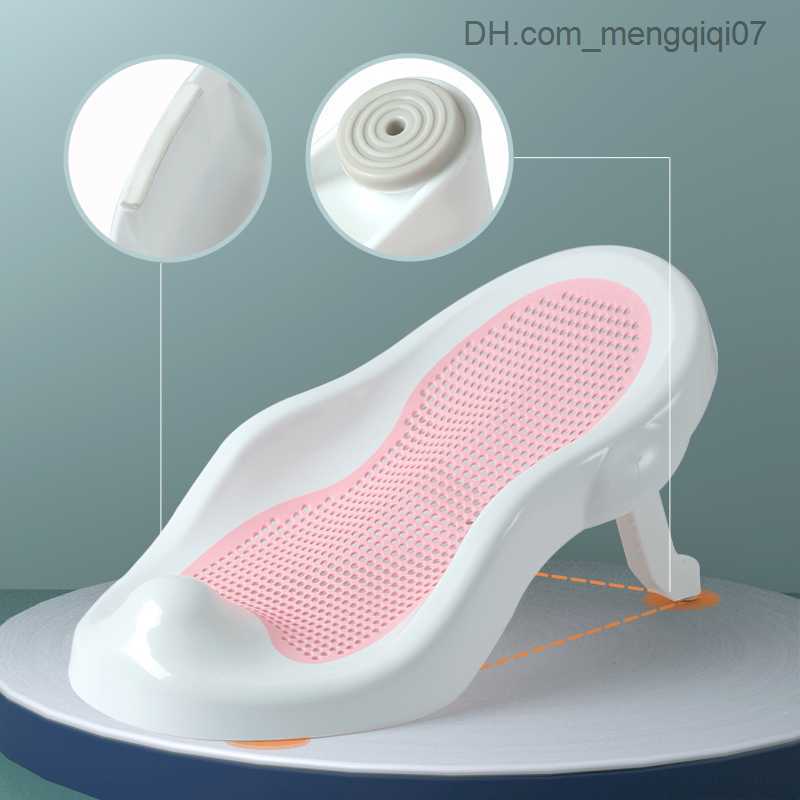 Bathing Tubs Seats Baby shower rack anti slip bathtub seat support pad baby safety bathtub support net foldable bed frame Z230817