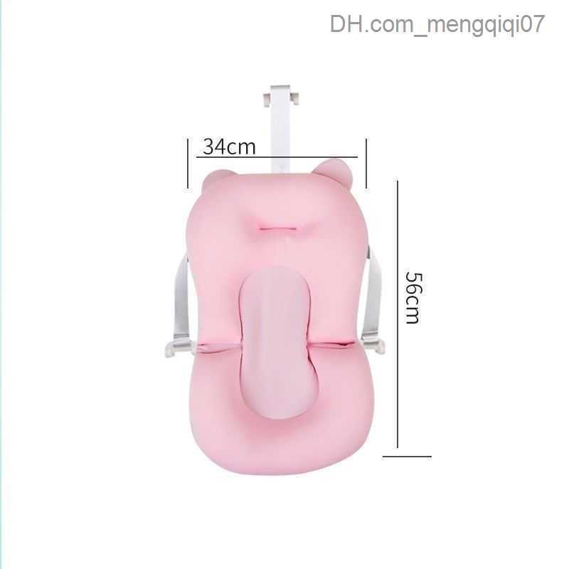 Bathing Tubs Seats Baby shower bathtub mat anti slip bathtub seat support pad newborn baby safety bathtub baby folding soft pillow Z230817