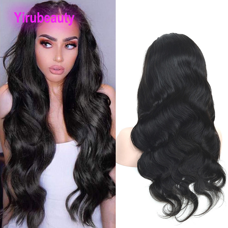 4*4*1 Lace Wig T-Part Wigs Peruvian 100% Human Hair Lace Wigs Mechanism Silky Straight Natural Color 10-30inch
