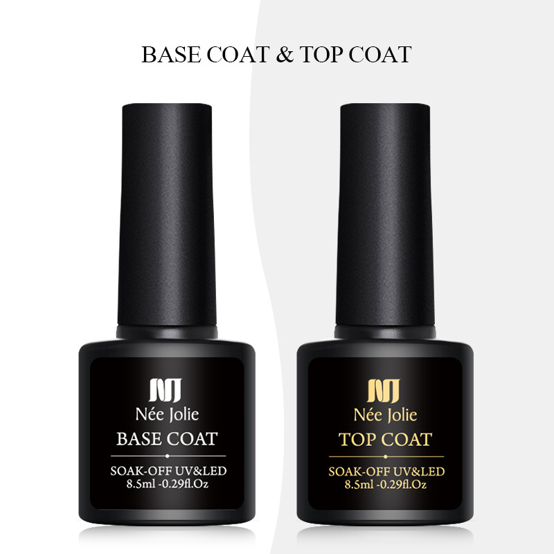 8.5ml Gel Base Top Coat Soak Off UV LED Gel Nail Polish Cosmetics Nails Art Manicure Varnish Reinforcement Glue E206
