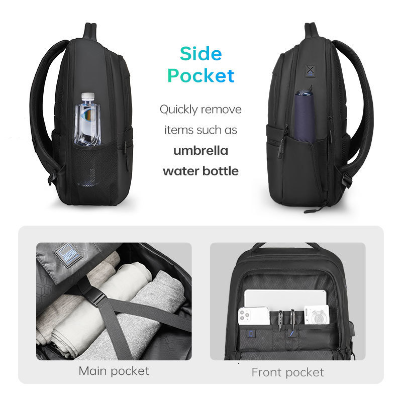 School Bags MARK RYDEN Multi Layers Mens Backpack Fits 156inch Laptop Water Repellent Backpacks for Students 230817