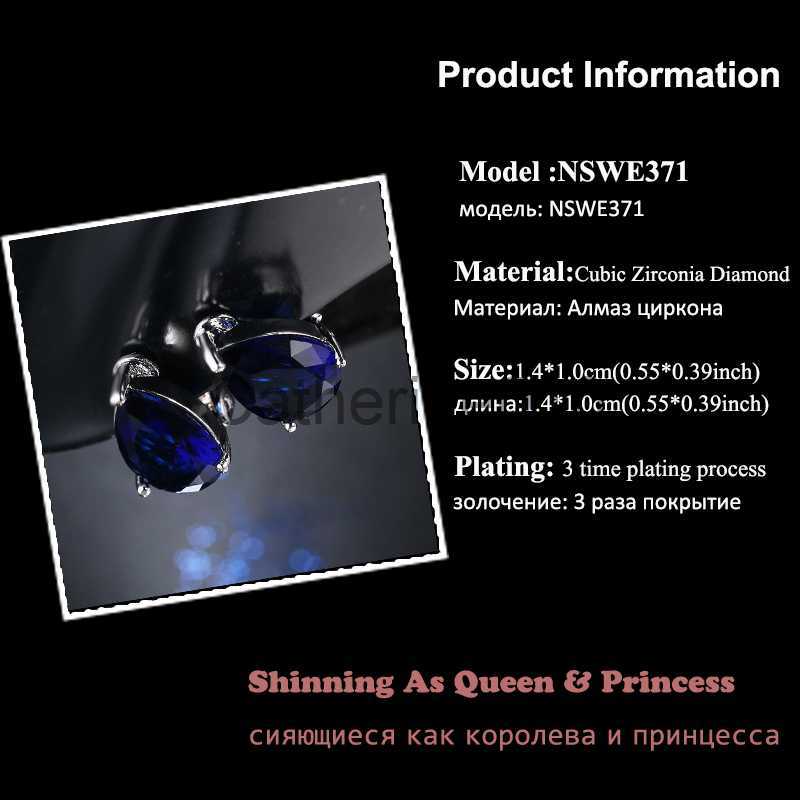 Charm Fashion Crystal Women Ear Cuff New Zirconia Simple Green Water Drop Clip Earrings Korean Cute Jewelry Womens Accessories J230817