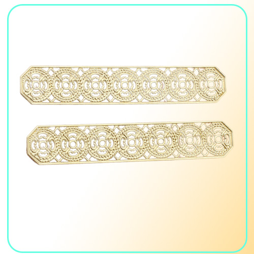 BoYuTe 30 PiecesLot 8215MM Metal Brass Stamping Plate Filigree Diy Hand Made Jewelry Findings Components