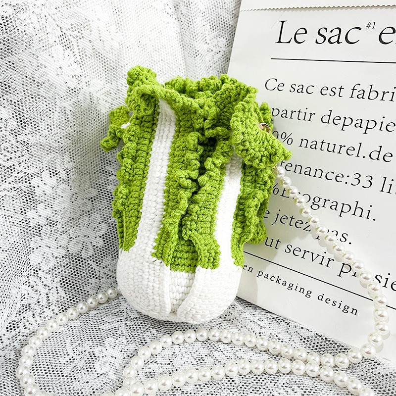 Evening Bags KUROYABU Business Women High Quality Shoulder Simple Leisure Hand Woven Bag Large Capacity Exquisite Cabbage Wool 230817
