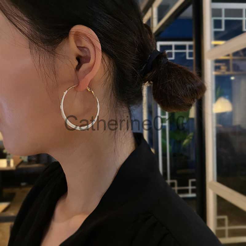 Charm GD Unique 45mm Large Round Hoop Earrings for Ladies Present Stylish Oil DrippHuggie Earrings Accessory Brincos Bulk J230817