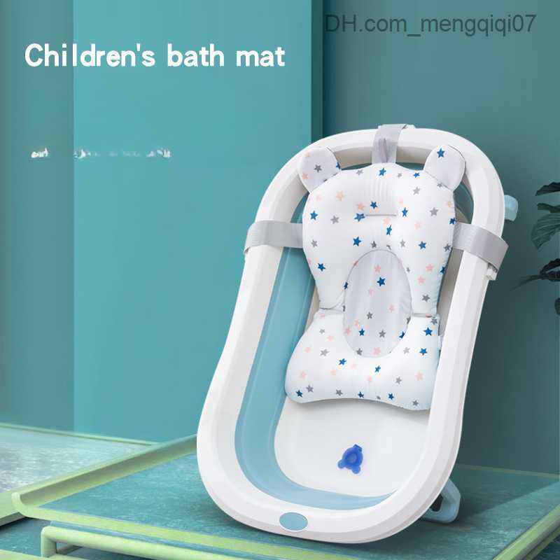 Bathing Tubs Seats Baby Bathtub Pillow Baby Anti slip Soft Bathtub Cushion Chair Folding Newborn Bathtub Seat Support Pad Comfortable Baby Products Z2