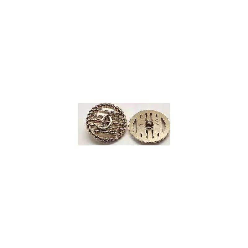 Metal Round Hollow Diy Sewing Button with Stamp Classic Letter Buttons for Shirt Coat Sweater
