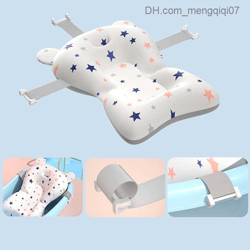Bathing Tubs Seats Baby bathtub seat support pad cartoon baby shower bathtub pad newborn bathtub pillow baby anti-skid soft and comfortable body pad Z