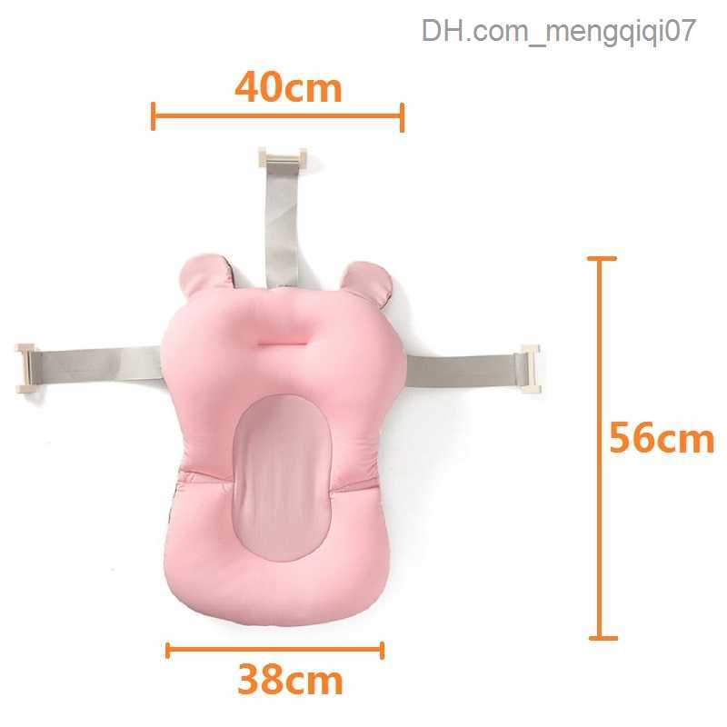 Bathing Tubs Seats Baby shower bathtub mat anti slip bathtub seat support mat newborn safety bathtub support mat foldable soft pillow Z230817