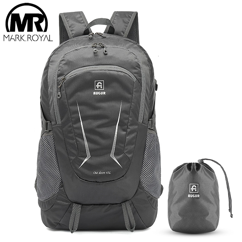 School Bags MARKROYAL Waterproof Outdoor Climbing Backpack Unsex Foldable 45L Shopping Cycling Rucksack Travel Drop 230817