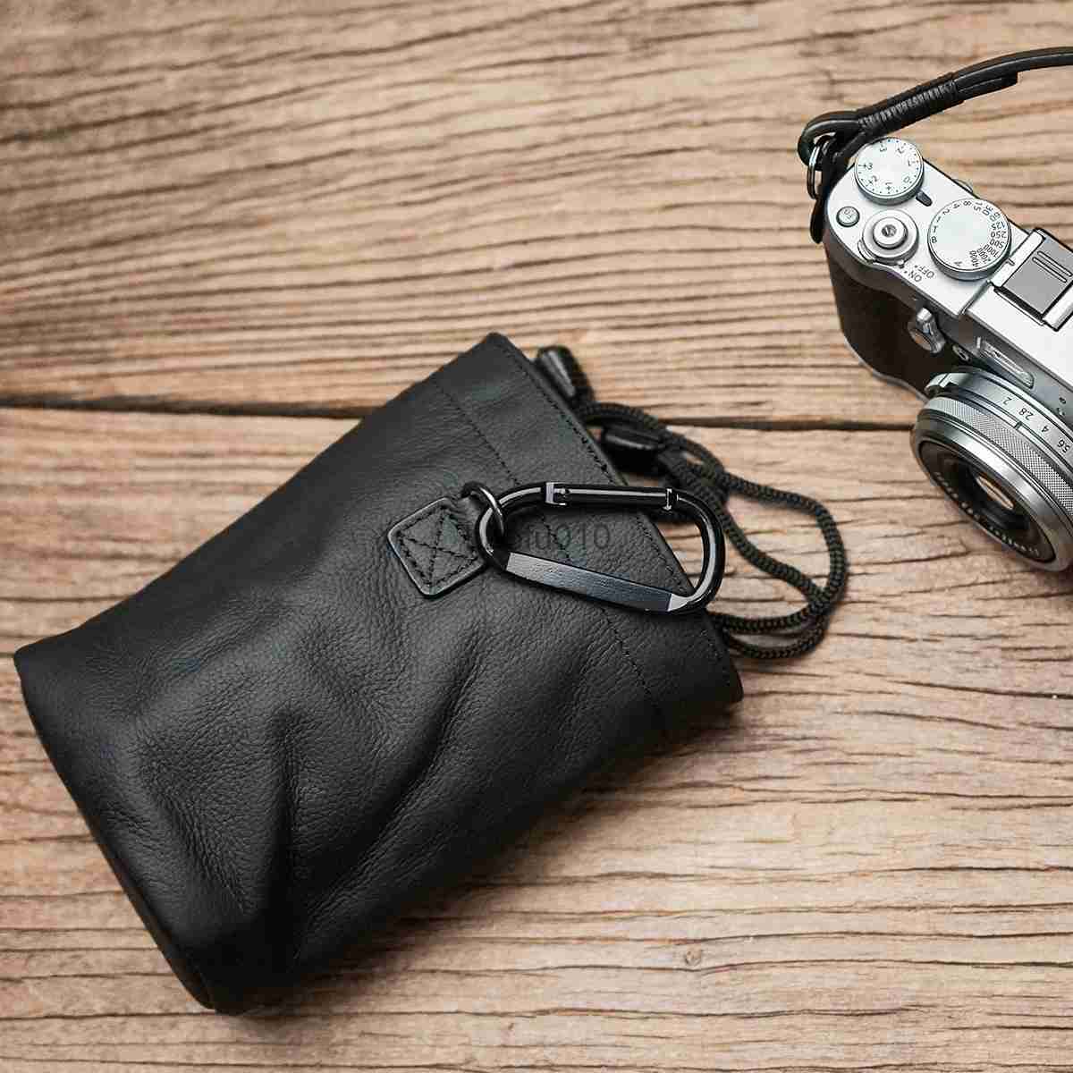 Camera bag accessories Newest Mr.stone Handmade Genuine Leather Camera Case Bag in brown color HKD230817