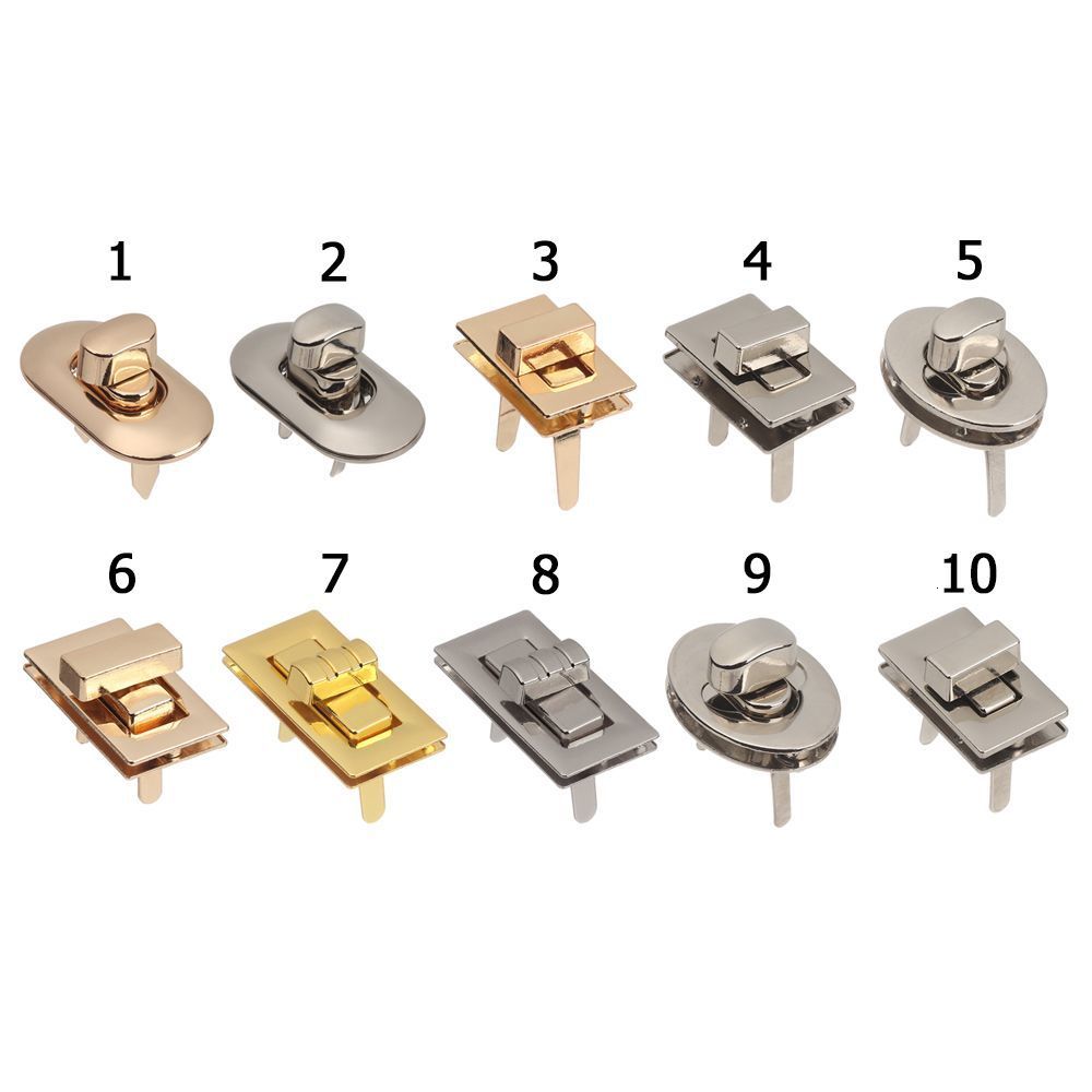 Bag Parts Accessories 1Pcs Turn Locks Twist Lock DIY Metal Clasp Handbag Shoulder Purse Buckle Hardware Closure 230817