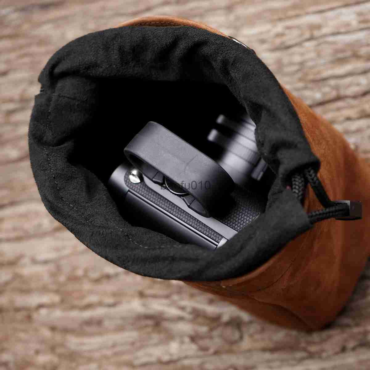 Camera bag accessories Newest Mr.stone Handmade Genuine Leather Camera Case Bag in brown color HKD230817