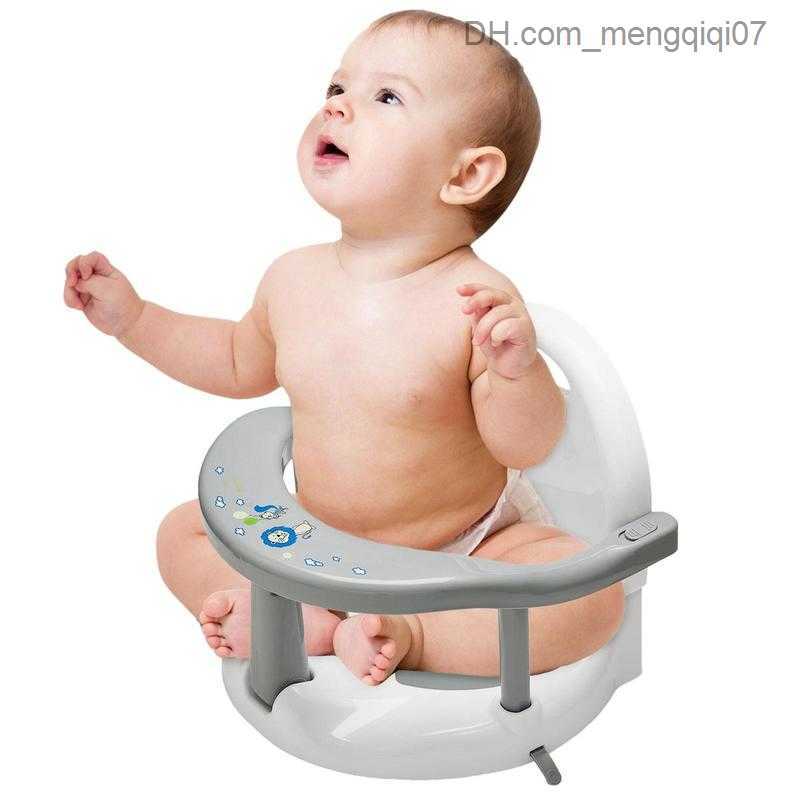 Bathing Tubs Seats Foldable baby bathtub seat with back support family bathtub seat used for baby suction cups stable sitting posture children's 