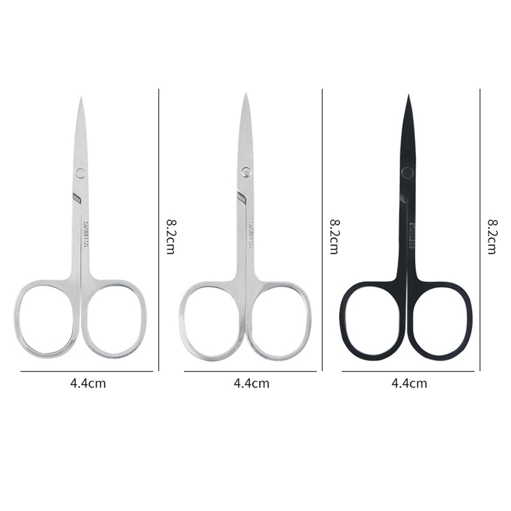 Eyebrow Scissors Stainless Steel Nail Tools Eyebrow Nose Eyelash Scissor Multifunctional Facial Hair Trimmer Makeup Beauty Tool E125