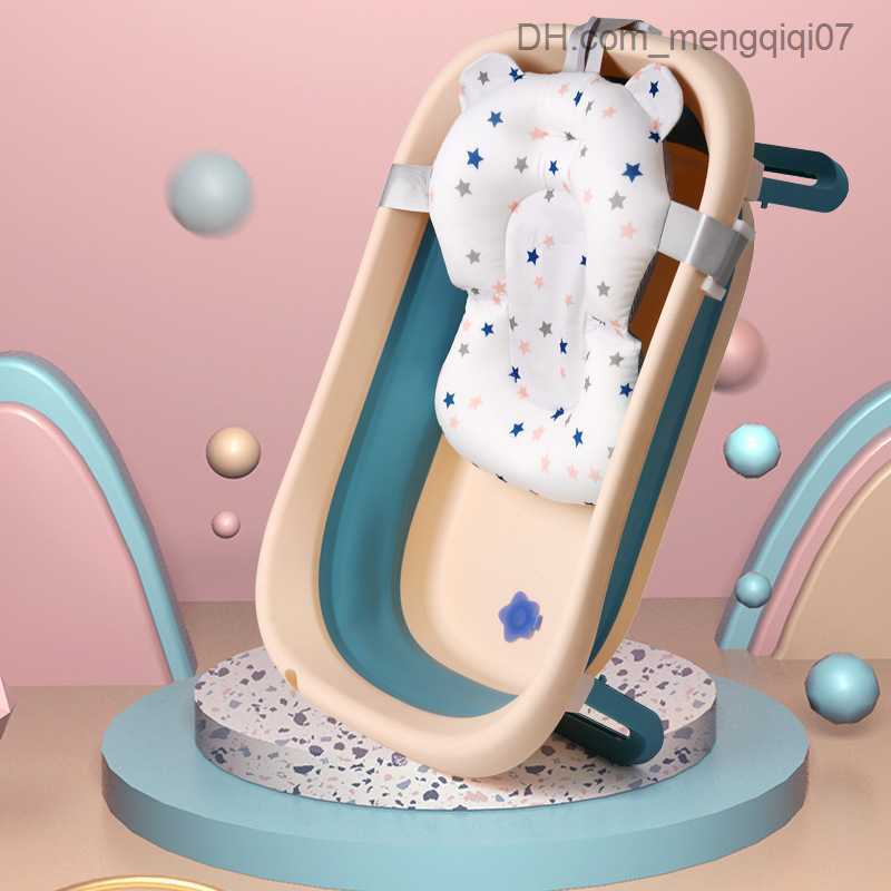 Bathing Tubs Seats Baby shower pad newborn shower portable air pad crib baby anti-skid bathtub pad safety bathtub seat direct transportation Z230817