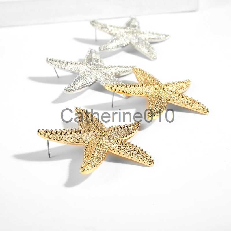 Charm Fashion Exaggeration Summer New Golden Starfish Earrings for Woman Holiday Party Bohemian Jewelry Accessories for Women J230817