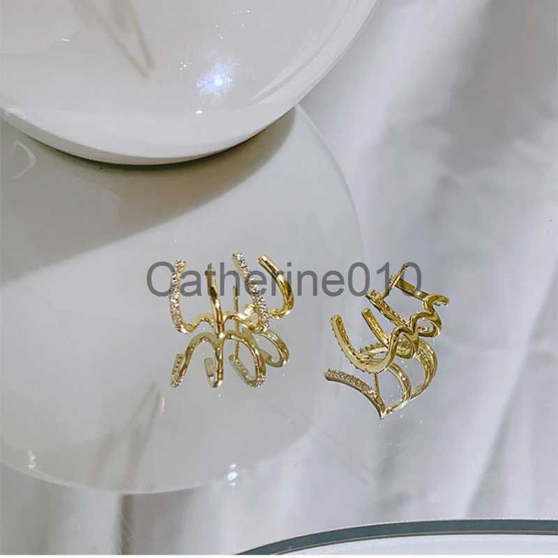 Charm Fashion Exquisite Rhinestone Decor Ear Cuff earrNew Arrival Christmas Gift stud earrings for Woman 2023 J230817