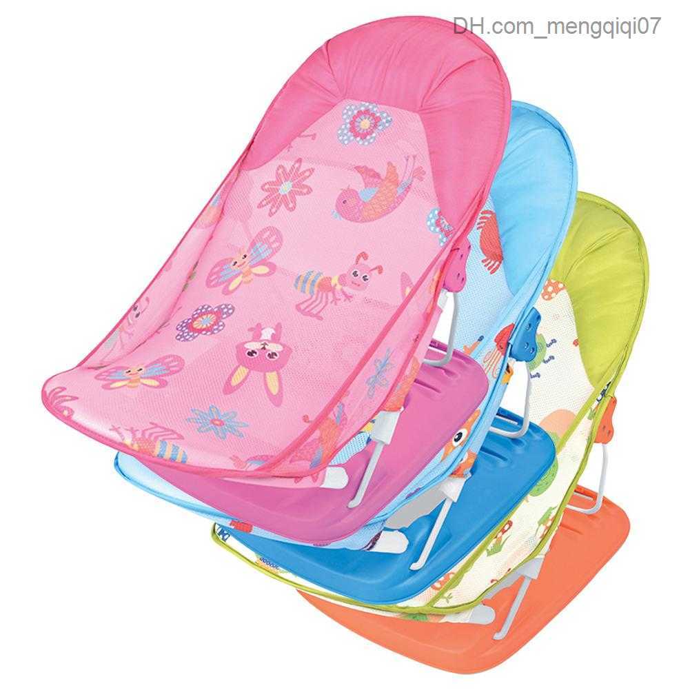 Bathing Tubs Seats Non slip folding baby bathtub seat support pad newborn shower bathtub pad soft baby bathtub chair Z230817
