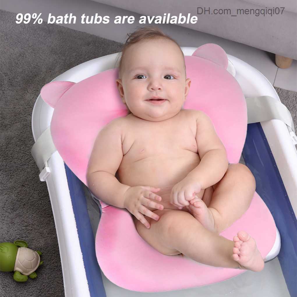 Bathing Tubs Seats 1/2 baby shower seat safety support pad portable washable breathable and comfortable for newborns and young children with shoulder 