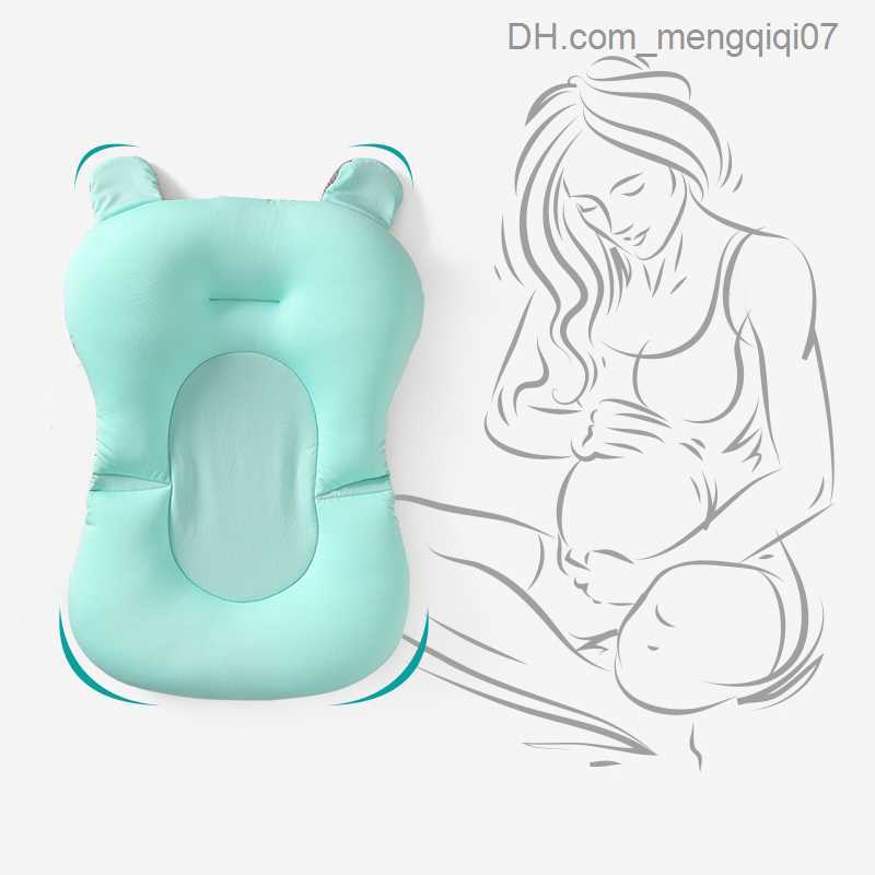 Bathing Tubs Seats Baby shower seat support pad newborn safety bathtub pad adjustable bathtub bathtub baby shower non slip foldable soft pillow Z23081
