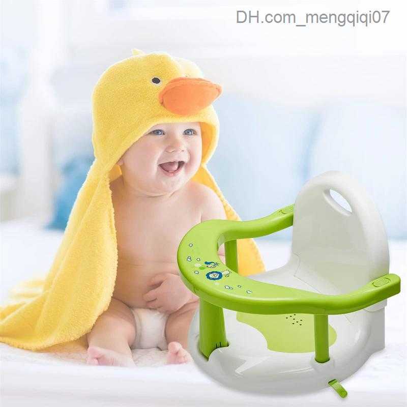 Bathing Tubs Seats Foldable baby bathtub seat with back support family bathtub seat used for baby suction cups stable sitting posture children's 