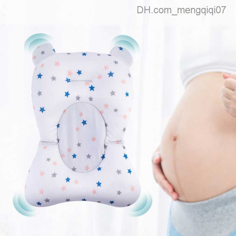 Bathing Tubs Seats Baby shower bathtub mat anti slip bathtub seat support mat newborn safety bathtub support mat foldable soft pillow Z230817