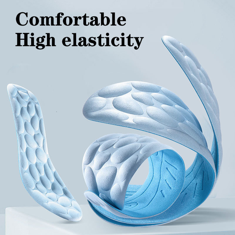 Shoe Parts Accessories Massage Memory Foam Insole Shoes Breathable Cushion Sport Running Insoles Feet Plantar Fasciitis Men Women Pads 230817