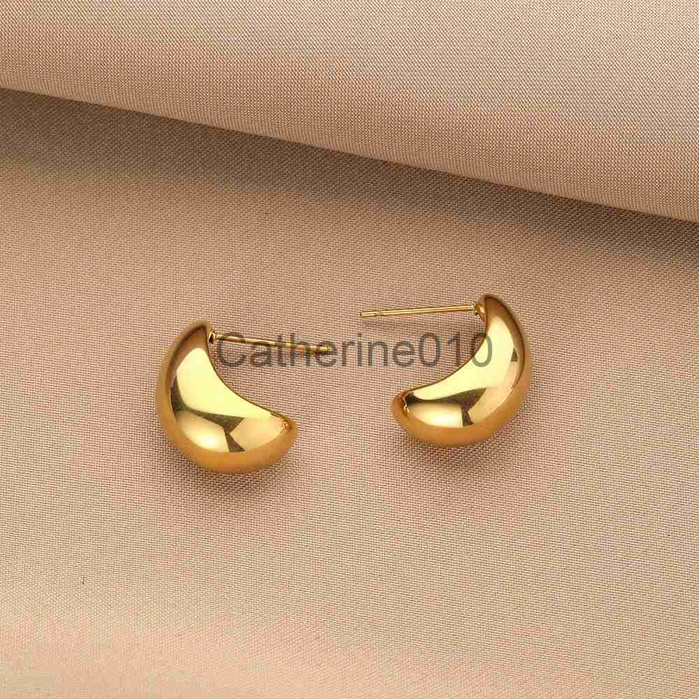 Charm IPARAM Stainless Steel Geometric Hoop Earrings for Women Men Classic Small Large Circle Earrings Punk Hip Hop Fashion Jewelry J230817