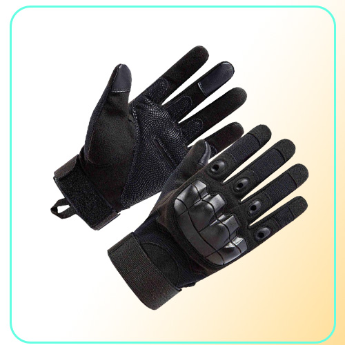 Tactical Full Finger Men Gloves Touch Screen Paintball Aioft Hard Knuckle Outdoor Climbing Riding Army Combat Gloves210f