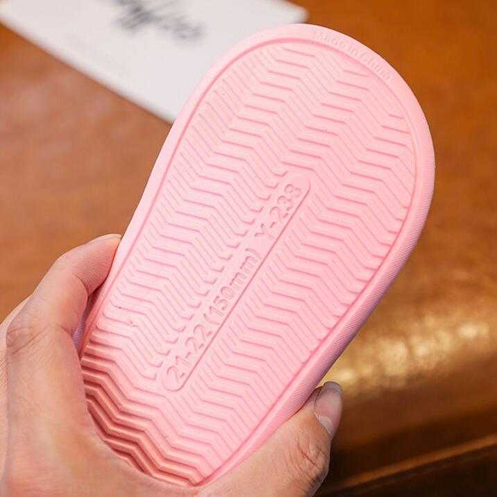 Slipper Summer Children's Slippers Cute Fruit Strawberry Style Breathable Comfortable Non-slip Soft Home Bathroom Slippers Shoes Kids R230816