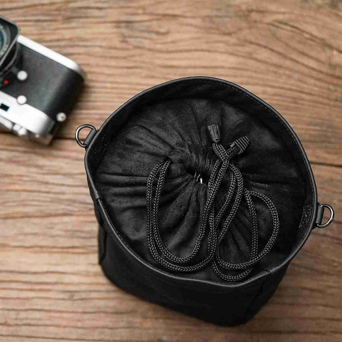 Camera bag accessories Newest Mr.stone Handmade Genuine Leather Camera Case Bag in brown color HKD230817