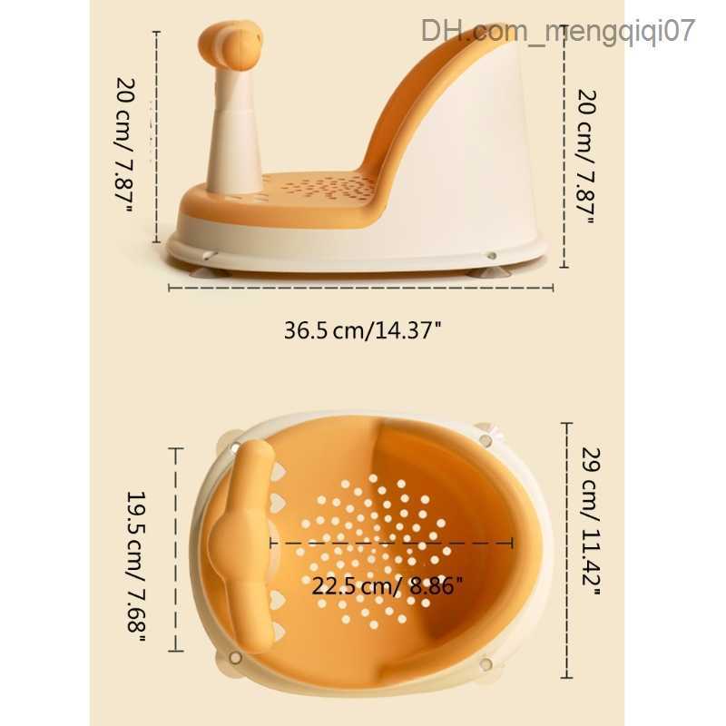 Bathing Tubs Seats Baby bathtub seat anti slip baby bathtub bracket detachable handle design bathtub chair suitable for boys and girls aged 6-18 month