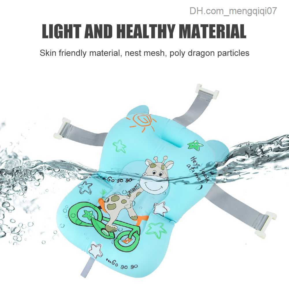 Bathing Tubs Seats Baby shower mat Baby shower mat Baby shower air mat Non slip folding bathtub net floating mat Safety items Z230817