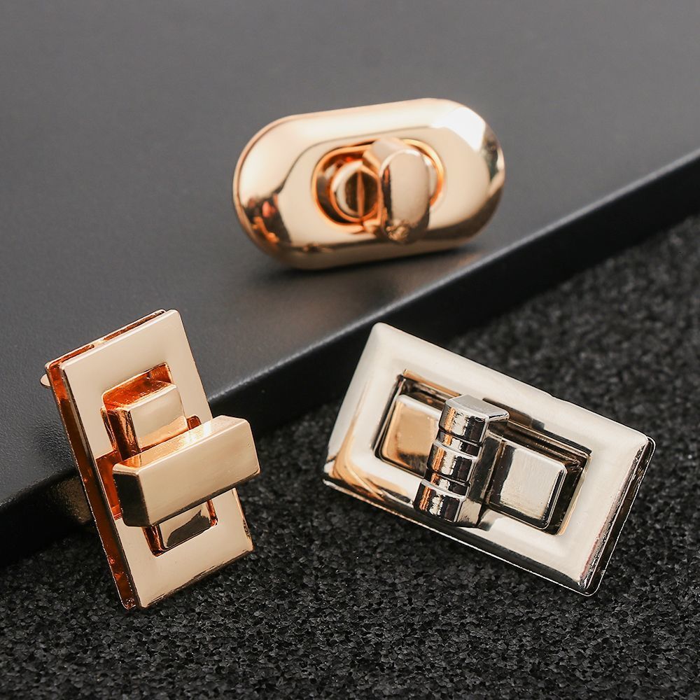 Bag Parts Accessories 1Pcs Turn Locks Twist Lock DIY Metal Clasp Handbag Shoulder Purse Buckle Hardware Closure 230817