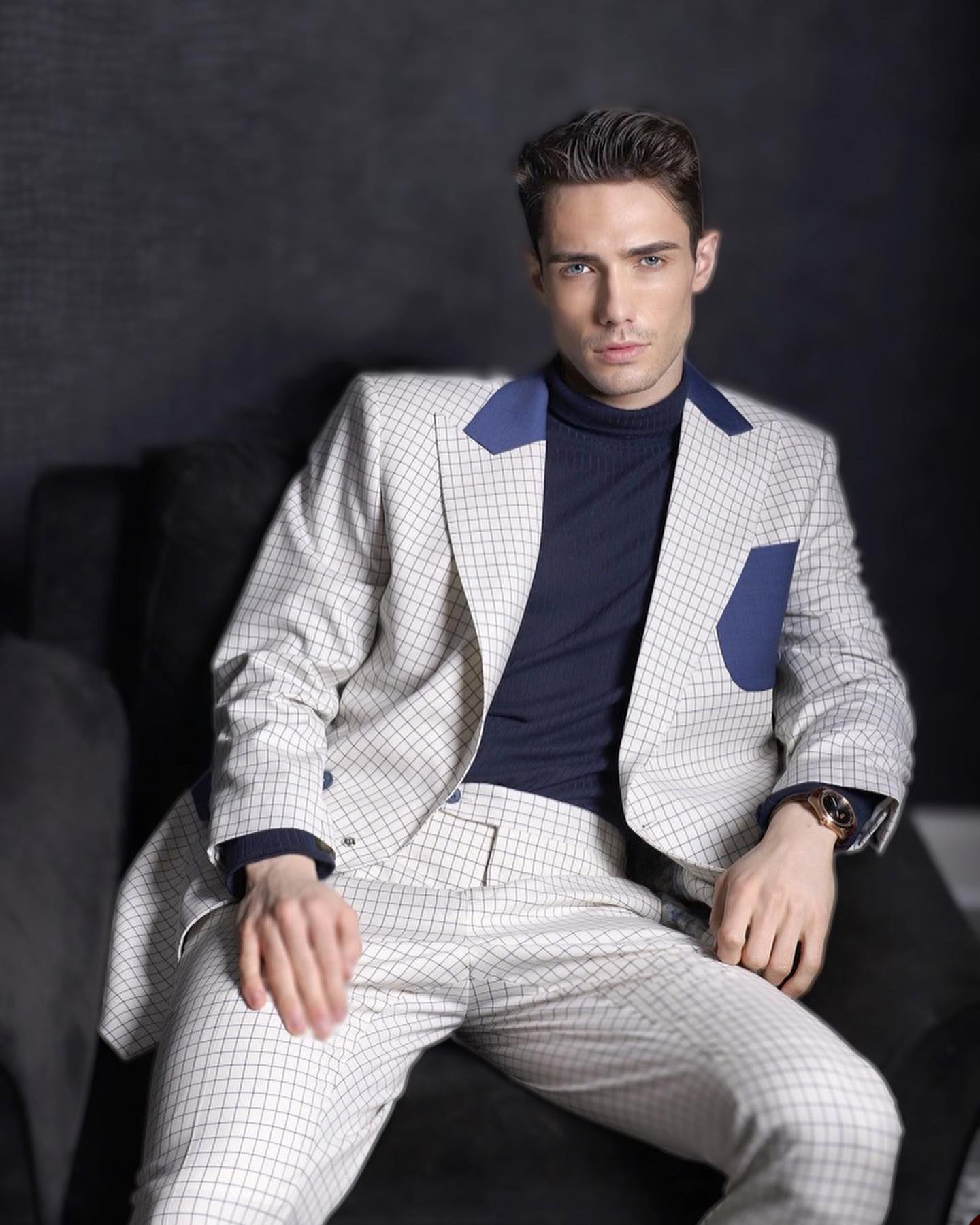 Fashion Leisure Men's Tuxedos Peaked Lapel Groom Wear For Wedding Party Business Suits Costume 2 Pieces Jacket And Pants
