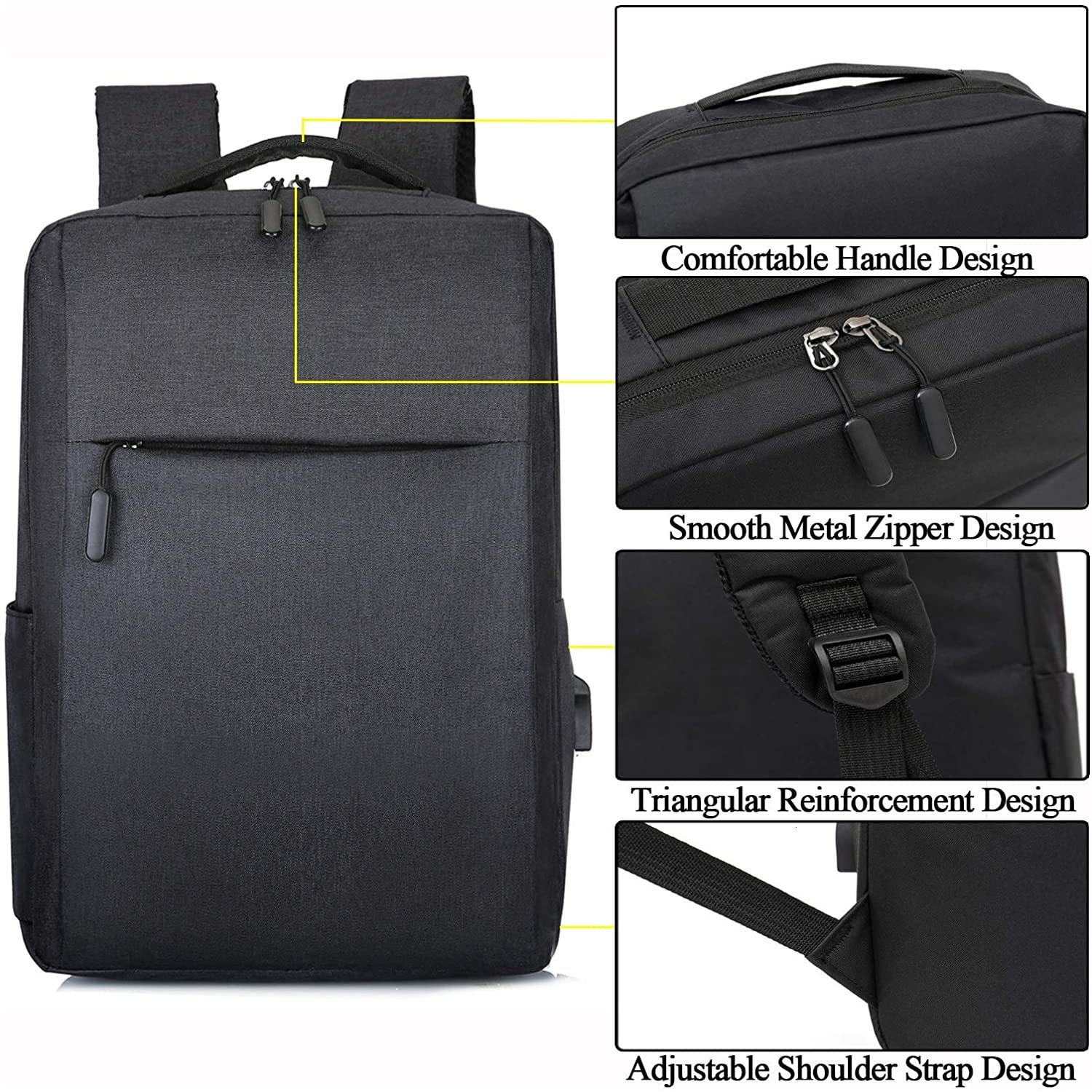 School Bags Ceavni Laptop Usb Backpack Men Bag Rucksack Anti Theft Waterproof Backbag Travel Daypack Male Mochila Women Gril 230817