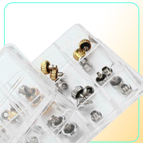 40PCS Watch Crowns Watch Waterproof Replacement Assorted Repair Tools with Box