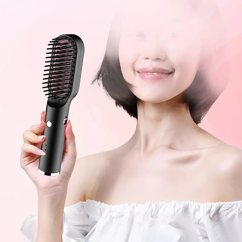 Multifunctional Beard Straightening Comb Ionic Hair Straightener Brush