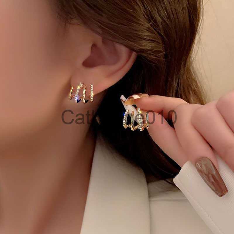 Charm Fashion Exquisite Rhinestone Decor Ear Cuff earrNew Arrival Christmas Gift stud earrings for Woman 2023 J230817
