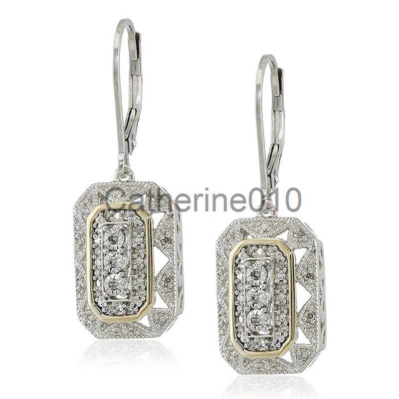 Charm Fashion Art Deco-Style Drop Dangle Earrings with Accents Women Statement EarrJewelry J230817