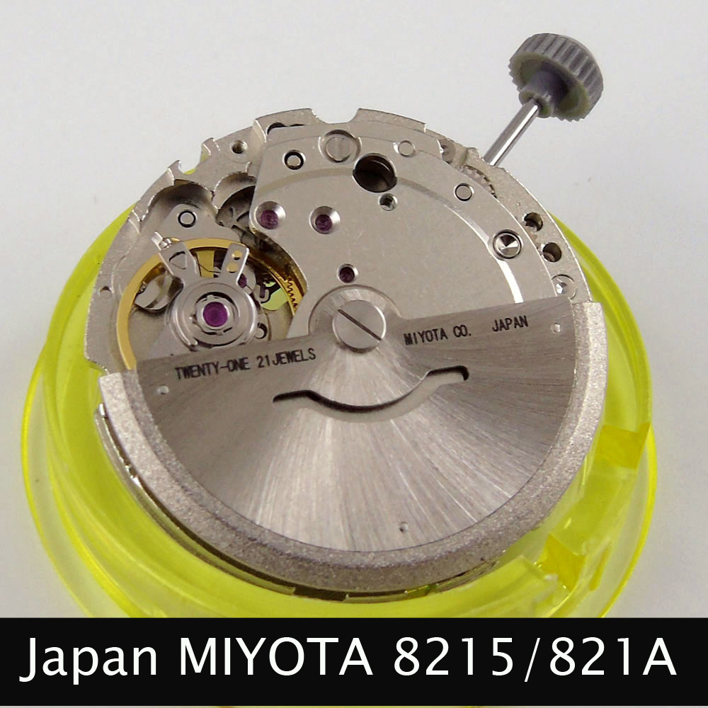 Repair Tools Kits 21 Jewels Miyota 8215 821A Hack Second Stop Date Window Automatic Mechanical Movement Watch Accessories Replacements Gold Parts 2308