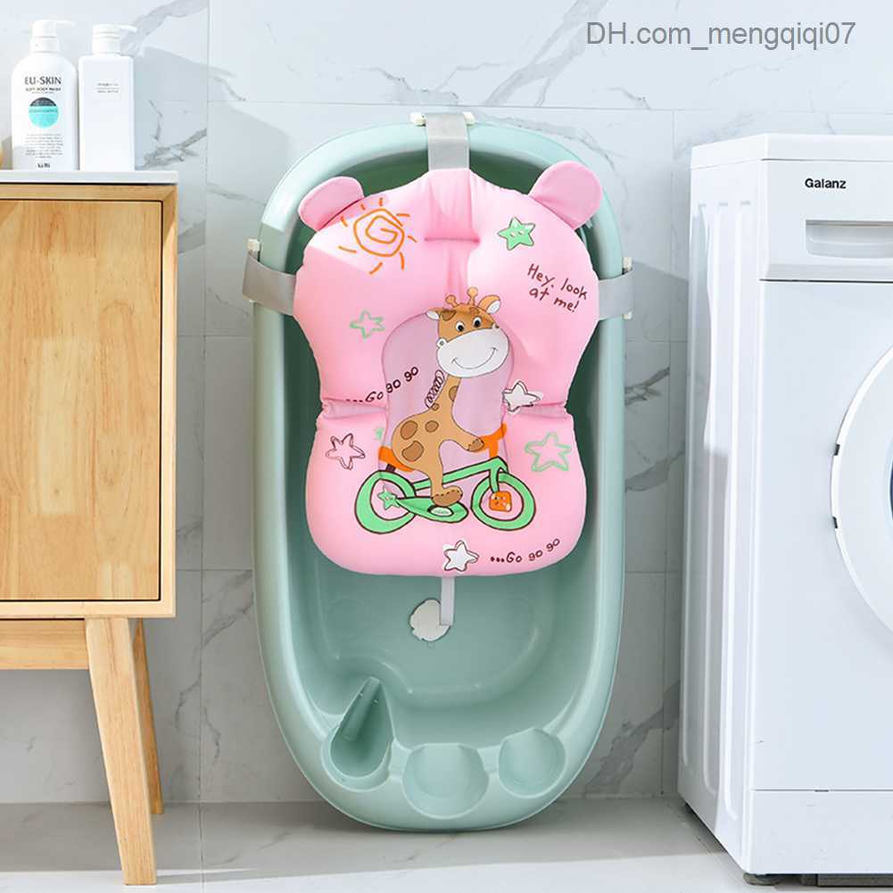 Bathing Tubs Seats Baby shower mat Baby shower mat Baby shower air mat Non slip folding bathtub net floating mat Safety items Z230817