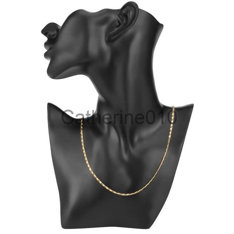 Pendant Necklaces Delicate 925 SterlSilver 16/18/20/22/24/26/28/30 Inch 18K Gold Chain Necklace Fashionable WeddJewelry for Men and Women J230817