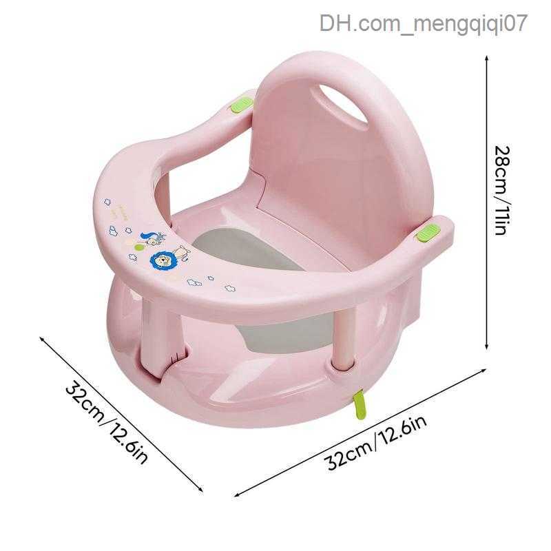 Bathing Tubs Seats Foldable baby bathtub seat with back support family bathtub seat used for baby suction cups stable sitting posture children's 