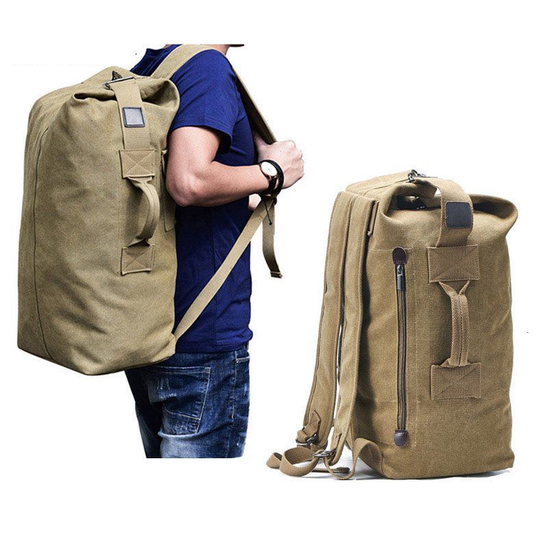 School Bags Weysfor Large Capacity Travel Climbing Bag Tactical Military Backpack Men Women Bucket Army Canvas Shoulder 230817