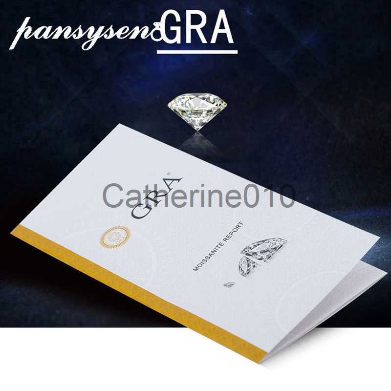 Charm PANSYSEN Classic 925 SterlSilver D Color VVS1 Real Moissanite Dangle Drop Earrings for Women WeddFine Jewelry Wholesale J230817