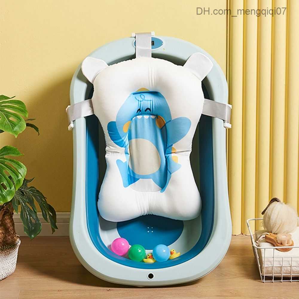 Bathing Tubs Seats Cute and Comfortable Baby Bath Cushion Cartoon Portable Adjustable Newborn Bath Cushion Non slip Plastic Baby Bath Cushion Z230817