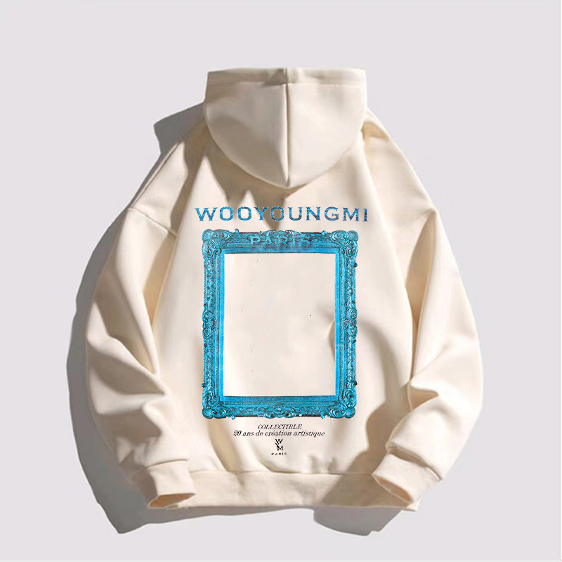 Men's Hoodies Sweatshirts Oversized WYM Hoodeds Retro Men's Sweater Korean Style Street Fashion Women's Street Clothing Top Men's  - view 6