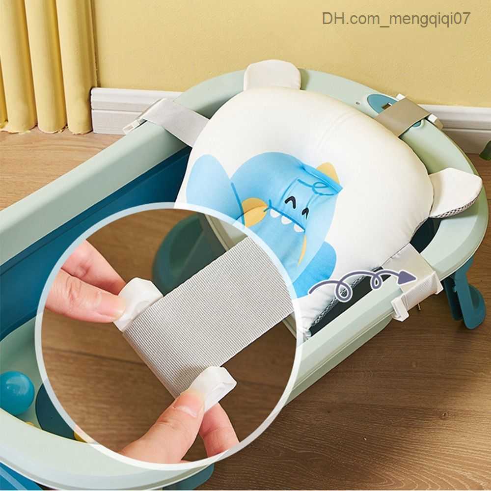 Bathing Tubs Seats Cute and Comfortable Baby Bath Cushion Cartoon Portable Adjustable Newborn Bath Cushion Non slip Plastic Baby Bath Cushion Z230817
